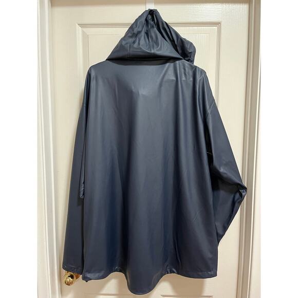 Helly Hansen Voss Men's Rain Jacket Blue XXL Packable Hood Adjustable - Picture 3 of 11